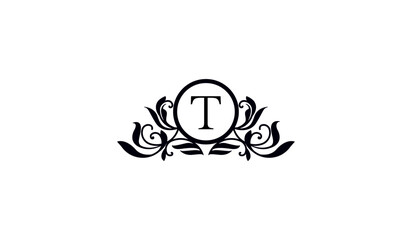 Luxury Logo of Alphabet T