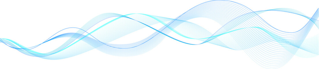 Digital future technology. Blue wave curved lines for presentations, illustration of articles and...