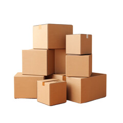 Obraz premium Black corrugated boxes