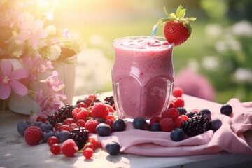 Smoothie with berries