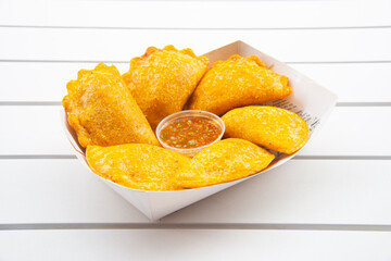 Food in display for the photo shoot in Tokyo, Japan. Nowadays in 2023, people rely on the food delivery service