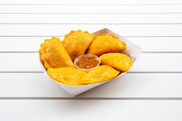 Food in display for the photo shoot in Tokyo, Japan. Nowadays in 2023, people rely on the food delivery service