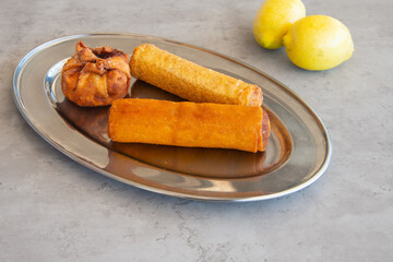 Food in display for the photo shoot in Tokyo, Japan. Nowadays in 2023, people rely on the food delivery service