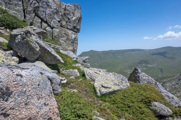 Landscape of Rila Mountain near Kalin peaks, Bulgaria