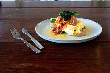 Food in display for the photo shoot in Tokyo, Japan. Nowadays in 2023, people rely on the food...