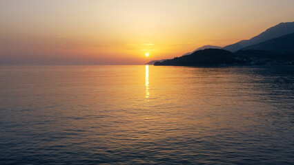 Golden hour: breathtaking sunset in Himara

