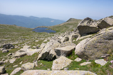Landscape of Rila Mountain near Kalin peaks, Bulgaria