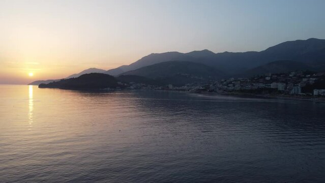 Golden hour: breathtaking sunset in Himara

