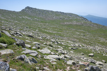 Landscape of Rila Mountain near Kalin peaks, Bulgaria