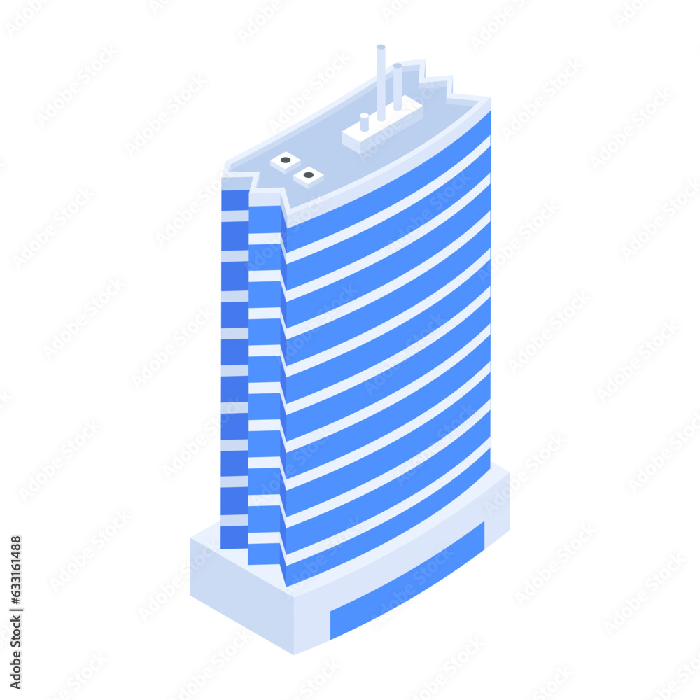 Canvas Prints pack of skyscraper buildings isometric icons