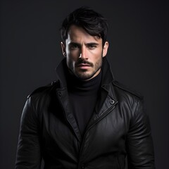 Obraz premium portrait of a handsome man with a beard