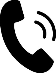 電話のアイコン（Ringing phone icon. Phone sign. Contact us.）
