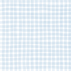 Light Blue Gingham Hand Drawn Background Pattern Overlay