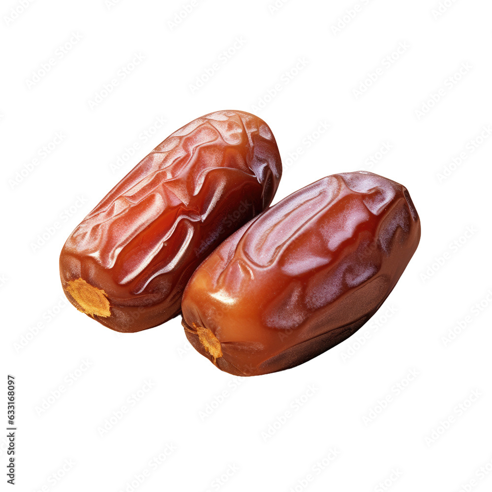 Poster dates isolated on transparent background