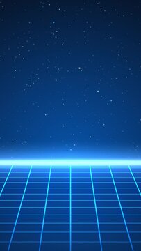 Computer graphics in the style of the 80s.
