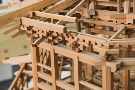 hand craft modol of traditional chinese construction 