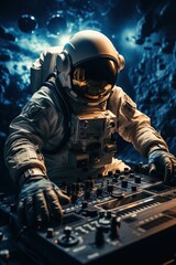 a astronaut in a space suit. Generative AI Art.