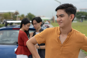 A young asian man with a huge ego tries to look unaffected after being left by his ex-girlfriend...