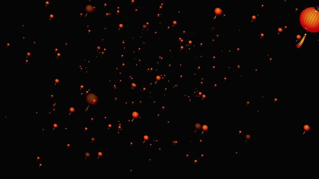 Chinese New Year's Festival crimson lanterns