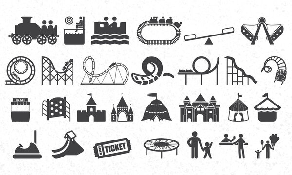 Fun park icon bundle