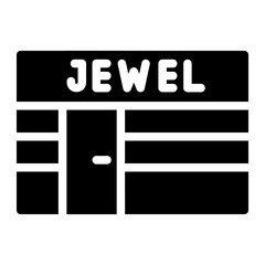 jewelry store glyph icon