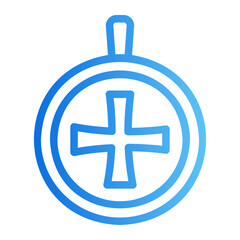 Fototapeta premium medallion gradient icon