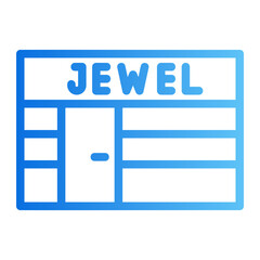 jewelry store gradient icon