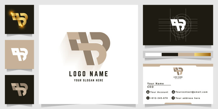 Letter qB or 9B monogram logo