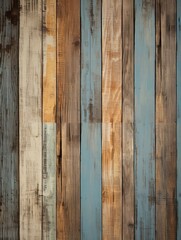 Vintage wood planks background, generative ai