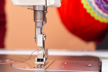sewing machine close up