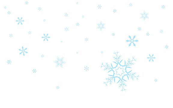blue snowflakes background