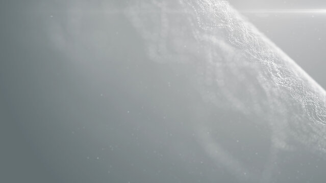 Particles abstract white event business clean bright glitter concert openers medical background