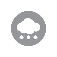 Cloud hail icon design. isolated on white background. vector illustration