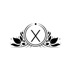 Elegant Alphabet Logo X