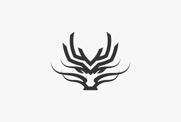 Dragon Logo Design. modern dragon head logo design inspiration. vector illustration