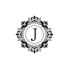 Luxury design Alphabet Logo J