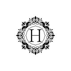 Luxury design Alphabet Logo H
