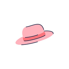 Beach hat illustration