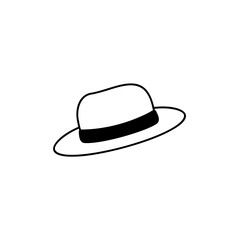 Beach hat illustration
