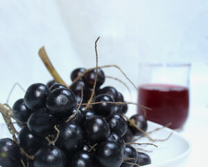 Corozo, Juice, Caribbean fruit, copy space