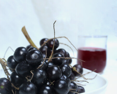 Corozo, Juice, Caribbean fruit, copy space