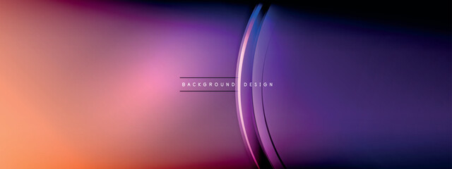 Vector abstract background - liquid transparent bubble shapes on fluid gradient with shadows and light effects