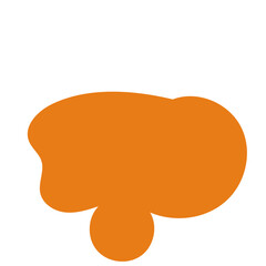 Mustard Orange Abstract Shapes