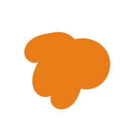 Mustard Orange Abstract Shapes