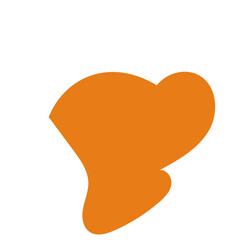 Mustard Orange Abstract Shapes