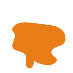 Mustard Orange Abstract Shapes