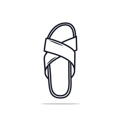 Men's sandal and flip-flop shoes vector illustration design.