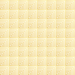 Golden background, geometric seamless luxury pattern made of lines as main elements.