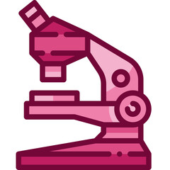 microscope two tone icon