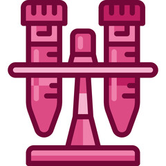 test tubes two tone icon